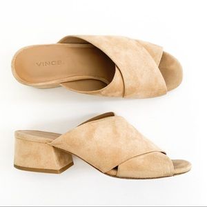 ✨ Vince | Karsen Suede Mule Sandals | Size 7.5